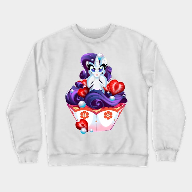 PonyCake Rarity Crewneck Sweatshirt by BambooDog